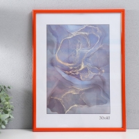 Фоторамка пластик "Радуга" 30х40 см, оранжевый Фоторамка пластик "Радуга" 30х40 см, оранжевый