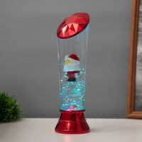 Лава лампа &laquo;Дед мороз&raquo; LED 3хААА, USB красный 6,5х8х23,7см