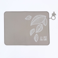 Коврик силиконовый под миску, 40 х 30 см, серый Коврик силиконовый под миску, 40 х 30 см, серый