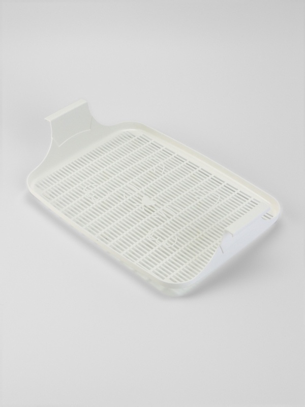 Туалет с сеткой, 44х33х11,5 см, бежевый/белый