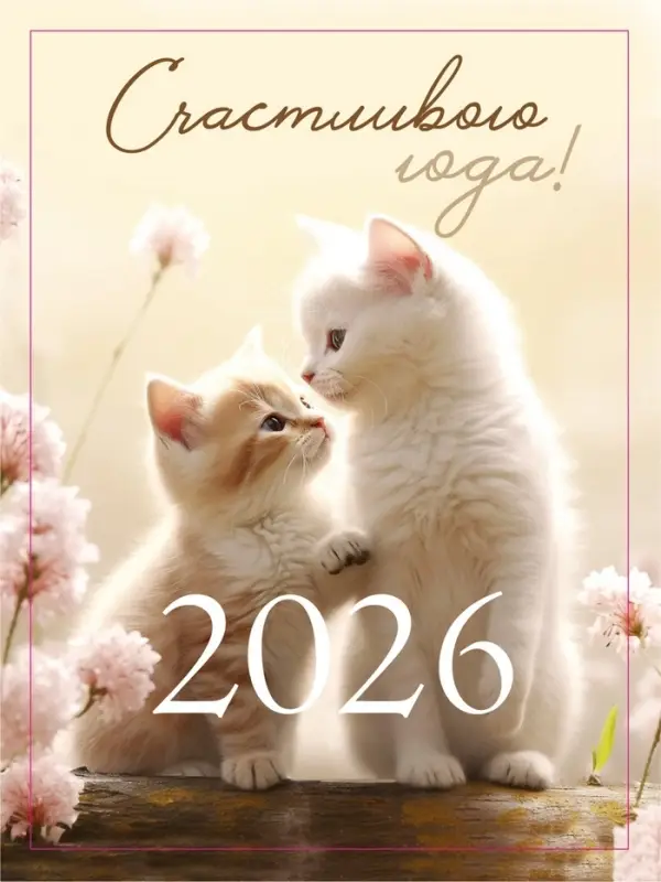 Календарь 2026 отрывной на магните &laquo;Счастливого года!&raquo; 9.5&times;13 см