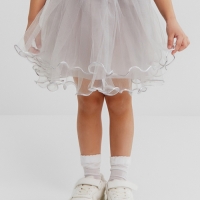 Юбка сетка детская KAFTAN, серый, размер 28