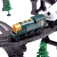 Железная дорога &laquo;Лесопилка&raquo;, детская, работает от батареек