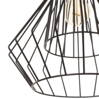 Светильник "Крит" 1х40Вт Е27 черный/коричневый 30х30х42(142)см