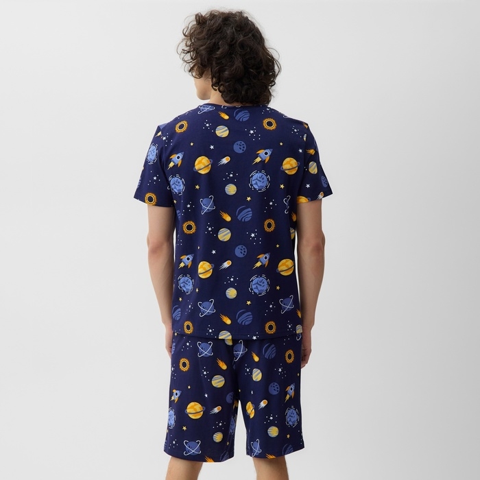 Пижама мужская (футболка и шорты) KAFTAN Space, р-р 54 Пижама мужская (футболка и шорты) KAFTAN Space, р-р 54