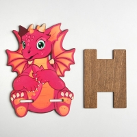 Подставка под телефон "Дракон розовый", 143 х 105мм