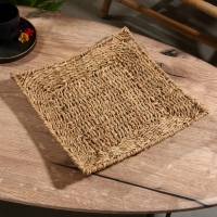 Корзина плетеная 31x31x5 см, сиграсс