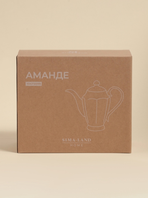 Заварочный чайник SL Home &laquo;Аманде&raquo;, 27,5&times;14&times;24 см, фарфор, белый