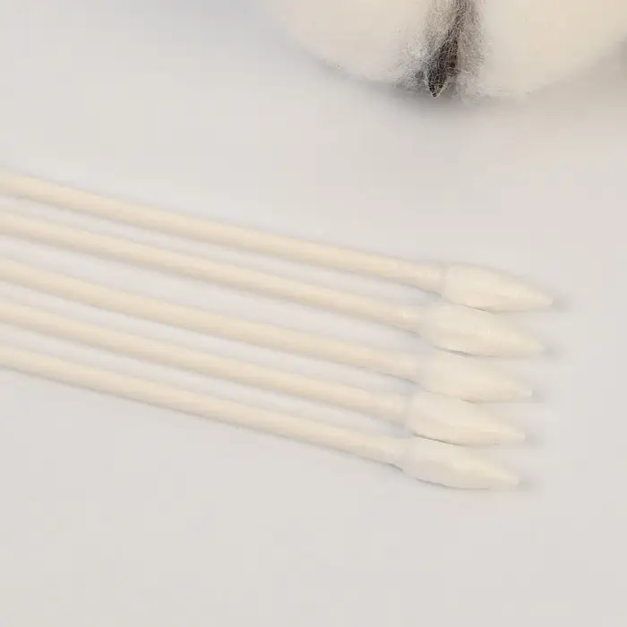 Ватные палочки 10 шт., индивидуальная упаковка, наконечник - спираль, острый, хлопок/бумага