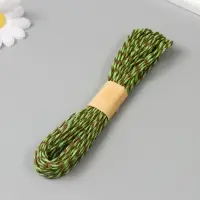 Пряжа 100% целлюлоза "Softino Raffia Color Melange" кручёная, зелёный луг 10м &plusmn;2м