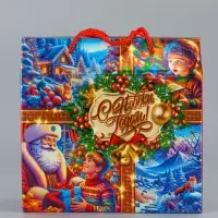 Коробка подарочная складная "Зимняя сказка" 23 х 10 х 22 см