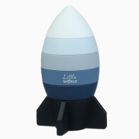 Развивающая игрушка - пирамидка &laquo;Ракета&raquo;, силикон, Mum&Baby