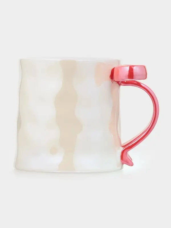 Кружка 350 ид "Бантик" 8,5х9 см красный бант