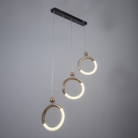 Светильник BayerLux "Олендал" LED 30Вт черно-золотой 69х5х48-150 см Светильник BayerLux "Олендал" LED 30Вт черно-золотой 69х5х48-150 см