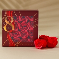 Мыло лепестковое &laquo;С 8 Марта&raquo;, 16 шт, аромат цветочный, ЧИСТОЕ СЧАСТЬЕ