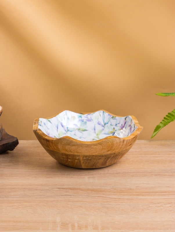 Салатник "Оттенки сирени" дерево манго 20х20х8 см