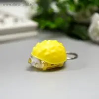 Фонарик брелок для ключей на кольце &laquo;Ёжик&raquo;, 2.8&times;3.5&times;4.8 см, МИКС