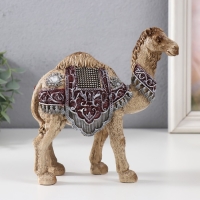 Сувенир полистоун "Пустынный верблюд с попоной" 16х7х16,7 см Сувенир полистоун "Пустынный верблюд с попоной" 16х7х16,7 см