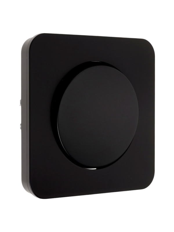 Выключатель проходной, серия "Circular", 10 А, 1 кл., скрытый, черный