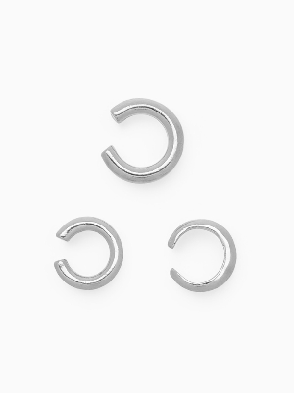 Серьги каффы &laquo;Трио&raquo;, набор 3 шт. цвет серебро