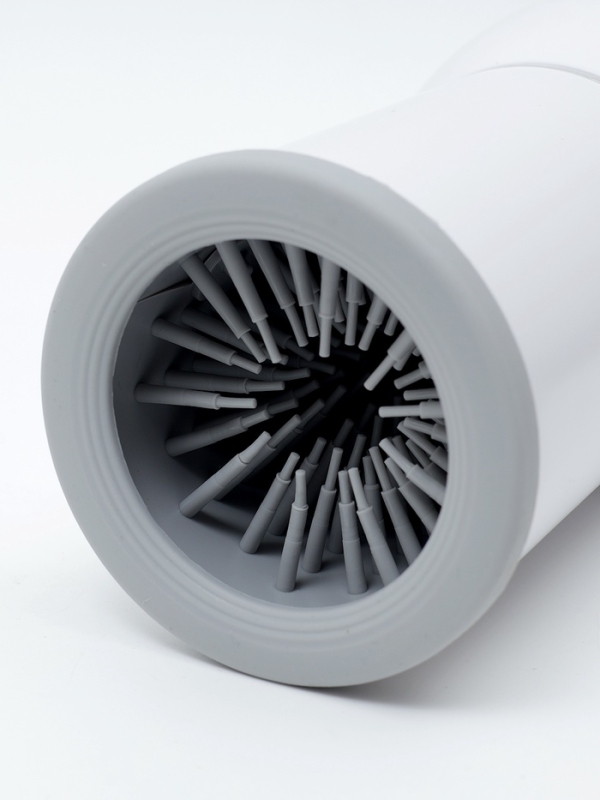 Автоматическая лапомойка для собак и кошек FW-01, портативная, 2 режима, от АКБ, белая