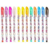 Ручка шариковая с блестками, 12 цветов, Коты Аристократы Ручка шариковая с блестками, 12 цветов, Коты Аристократы