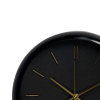 Часы настенные, интерьерные "Классика", d-30 см, со стеклом, черные