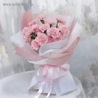 Пленка для цветов, сирень "Линии" 57&times;57 см