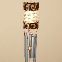 Музыка ветра "Цилиндр" дерево, алюминий 6х6х70 см