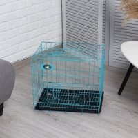 Клетка для собак 51 х 35 х 41 см, голубая