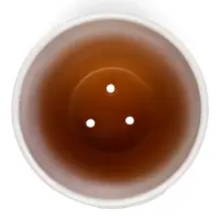 Горшок цветочный с поддоном 2,5 л, d18/h16 см белый керамика, "Голландия" (М)