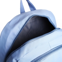 Рюкзак школьный из текстиля 2 отдела на молнии, 3 кармана, цвет голубой Рюкзак школьный из текстиля 2 отдела на молнии, 3 кармана, цвет голубой