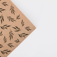 Бумага упаковочная крафт в рулоне &laquo;Ветки&raquo;, 0.5 х 8 м