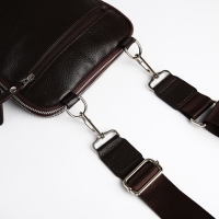 Сумка мужская TEXTURA, через плечо, натуральная кожа, цвет тёмно-коричневый Сумка мужская TEXTURA, через плечо, натуральная кожа, цвет тёмно-коричневый