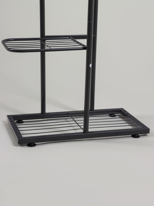 Подставка для цветов Greengo, 6 полок, 44 &times; 22 &times; 105 см, напольная, металл, тёмно-серая