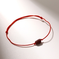 Браслет желаний &laquo;Турмалин&raquo; на красной нити, длина регулируется