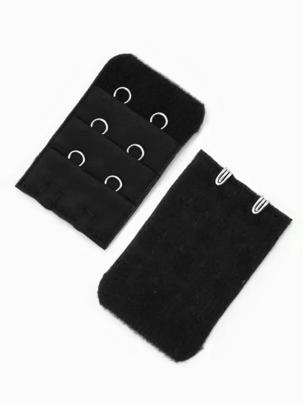 Застёжка для бюстгальтера, удлинитель, 3 ряда 2 крючка, 3.2&times;5 см, 3 шт.