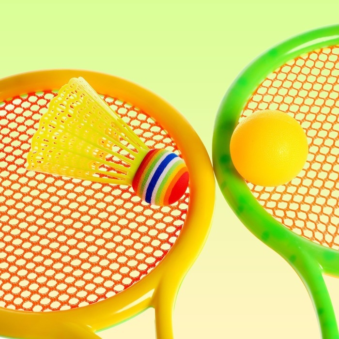 Набор ракеток &laquo;Отбей мяч&raquo;: 2 ракетки, 1 мяч, 1 волан