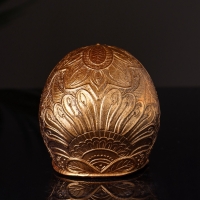 Фигура "Череп с орнаментом" 6х5х5 см, бронза