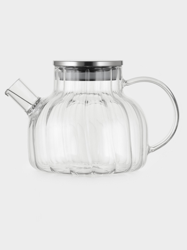 Чайник заварочный с металлической крышкой и металлическим фильтром "Свик" 600 мл 17х11см