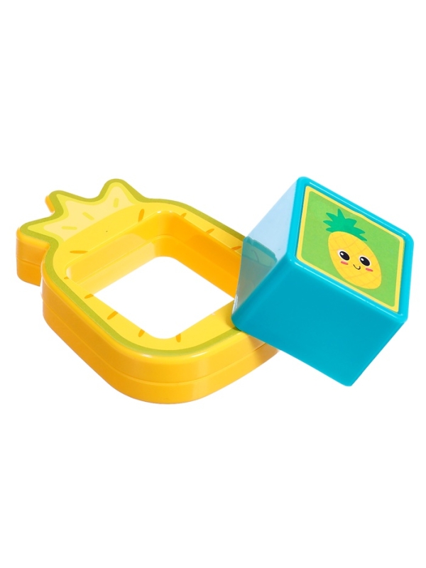 ЗАБИЯКА Музыкальная игрушка "Бизидоска" SL-07255 фрукты, звук, свет,цвет МИКС