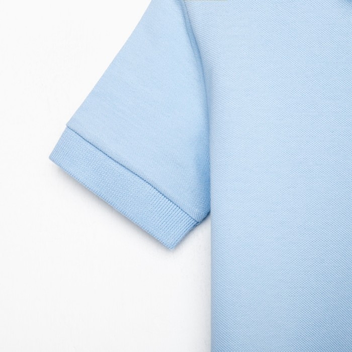 Футболка детская поло MINAKU: Basic line цвет голубой, рост 116