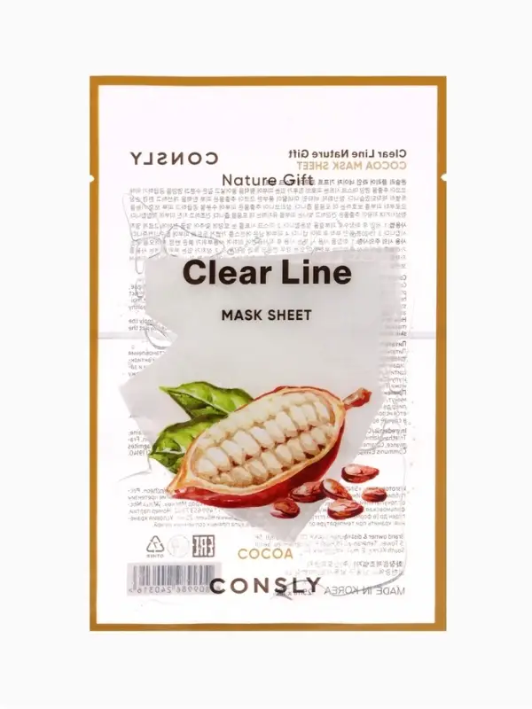 Тканевая маска на основе экстракта какао Consly &laquo;Увлажнение и питание&raquo;, 23 мл