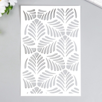 Пластиковый трафарет для творчества &laquo;Листочки&raquo;, шаблон, 24&times;16 см