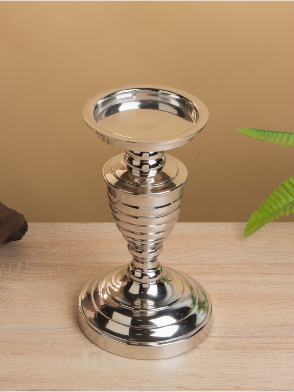 Подсвечник "Виктори" 13х13х21,5 см, алюминий