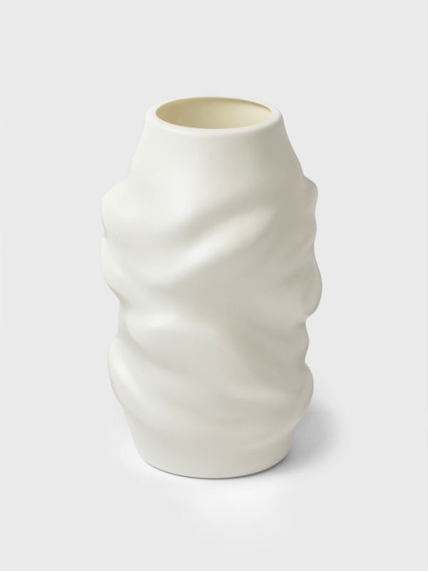 Ваза для цветов 9х6х20 см, цвет белый Ваза для цветов 9х6х20 см, цвет белый