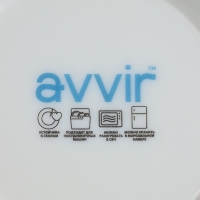 Тарелка глубокая Avvir &laquo;Лист папоротника&raquo;, 600 мл, d=17,5 см, стеклокерамика, цвет белый