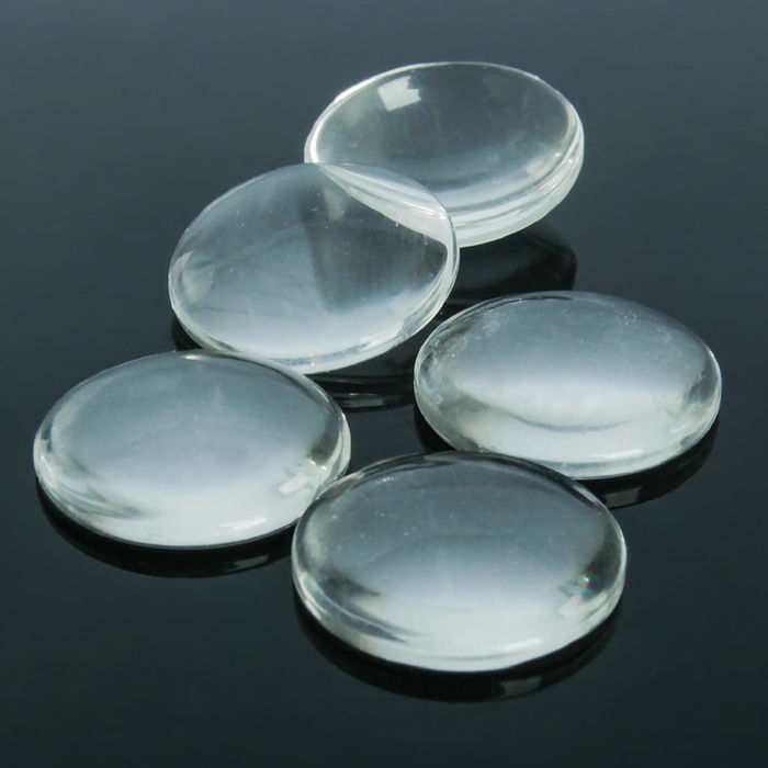 Кабошон стекло, круг 18 мм (набор 5 шт.), цвет прозрачный Кабошон стекло, круг 18 мм (набор 5 шт.), цвет прозрачный