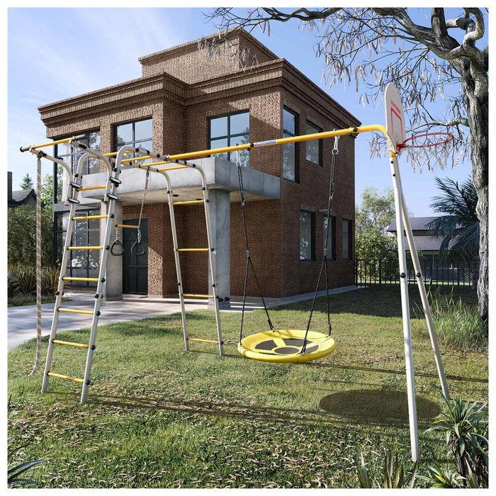 Детский спортивный комплекс уличный &laquo;Акробат 2&raquo;, качели гнездо
