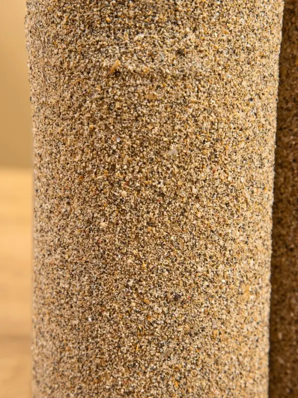 Свеча в бамбуке тройная, 15&times;15&times;30 см, 100 мл, песочная